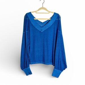 We The Free Blue Women's Top